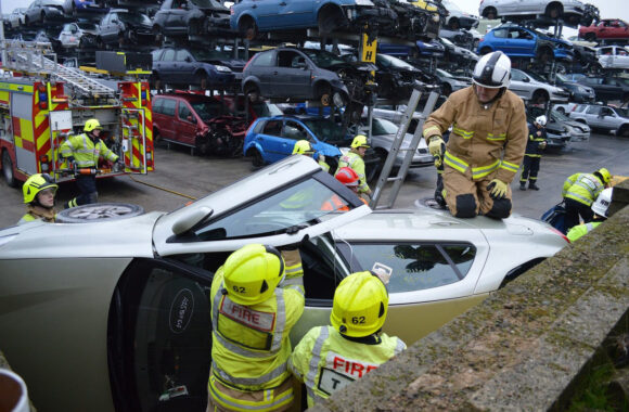 West Yorkshire Fire and Rescue Service practice emergency training with SYNETIQ.