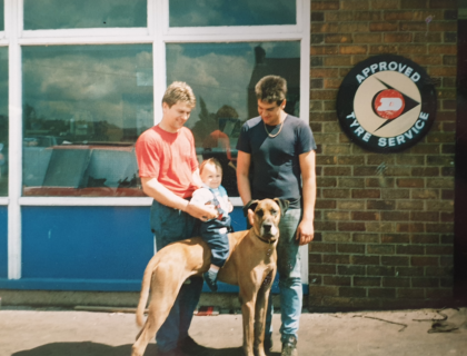 Eric Martin hands control of Doncaster Motor Spares to his sons, Richard & Dave Martin